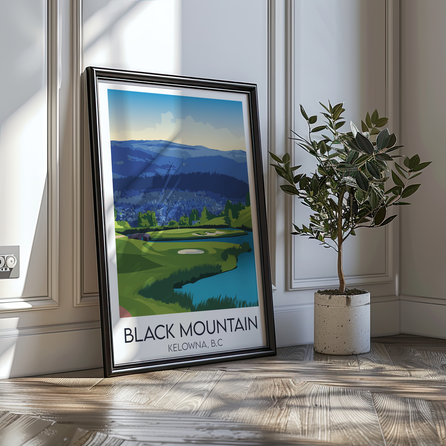 Black Mountain Golf Club, Hole 5 - Poster Print