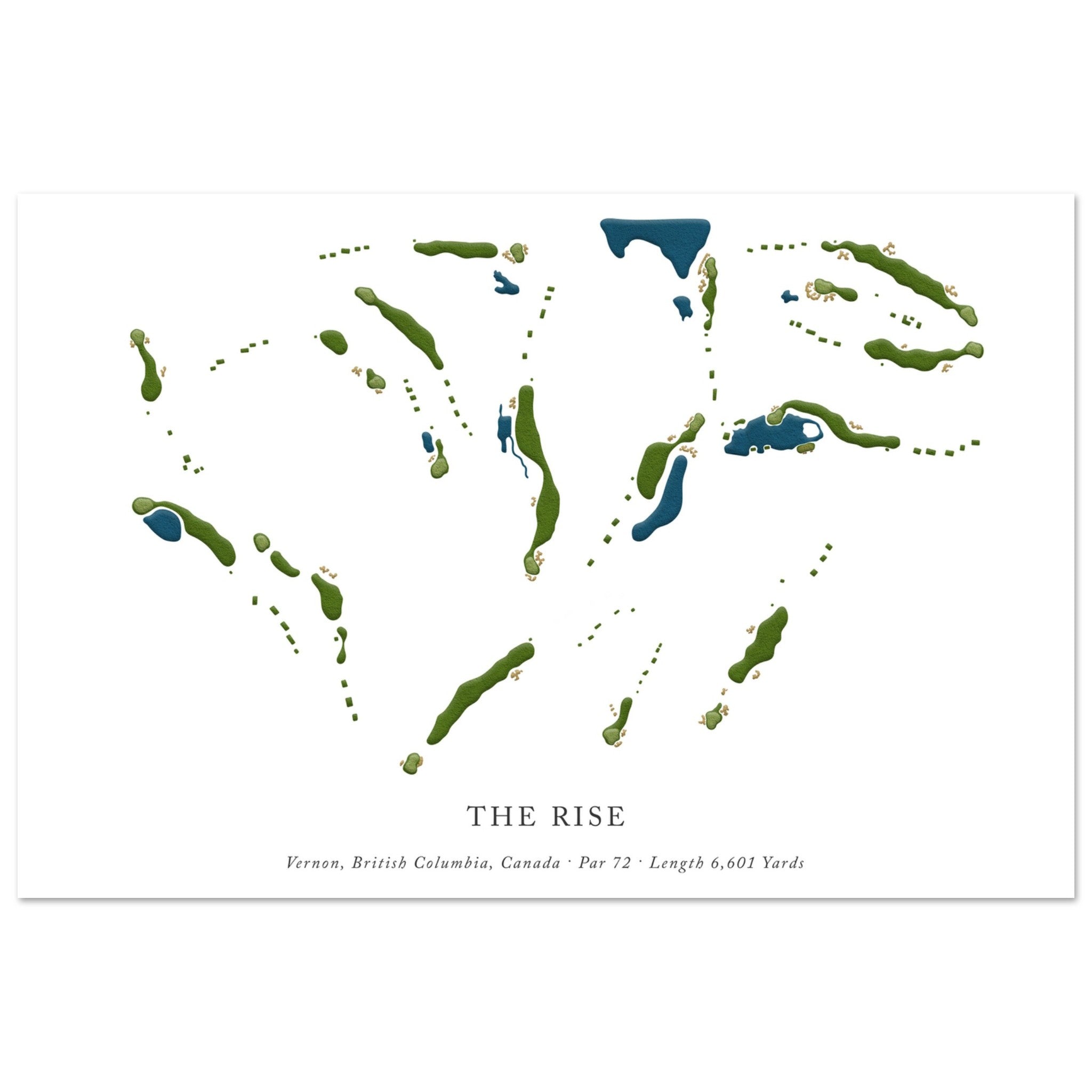 The Rise Course Map – Par 3 Prints