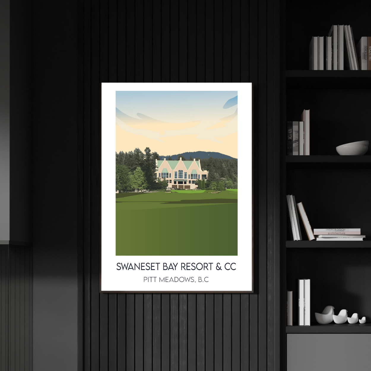 Vernon Golf & Country Club, Hole 18 - Poster Print