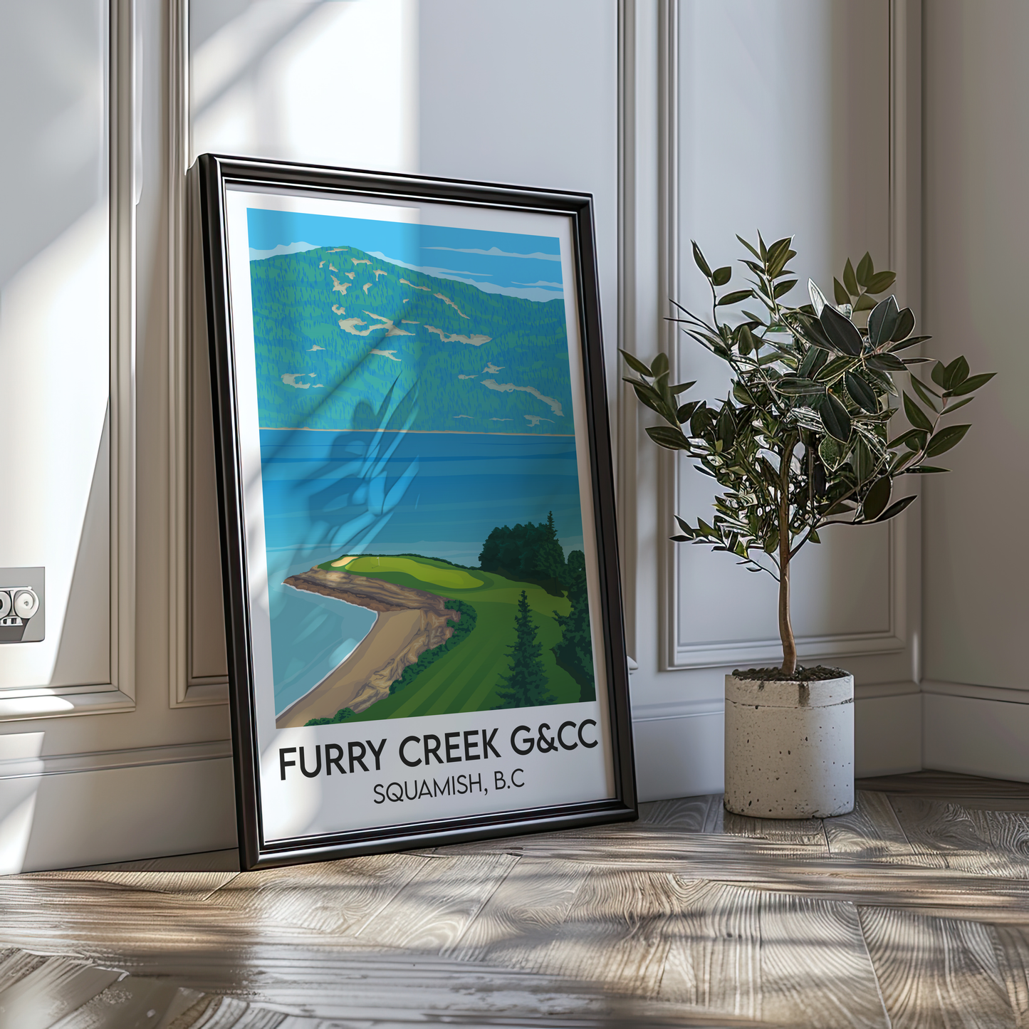 Furry Creek G&CC,  Hole 14 - Poster Print