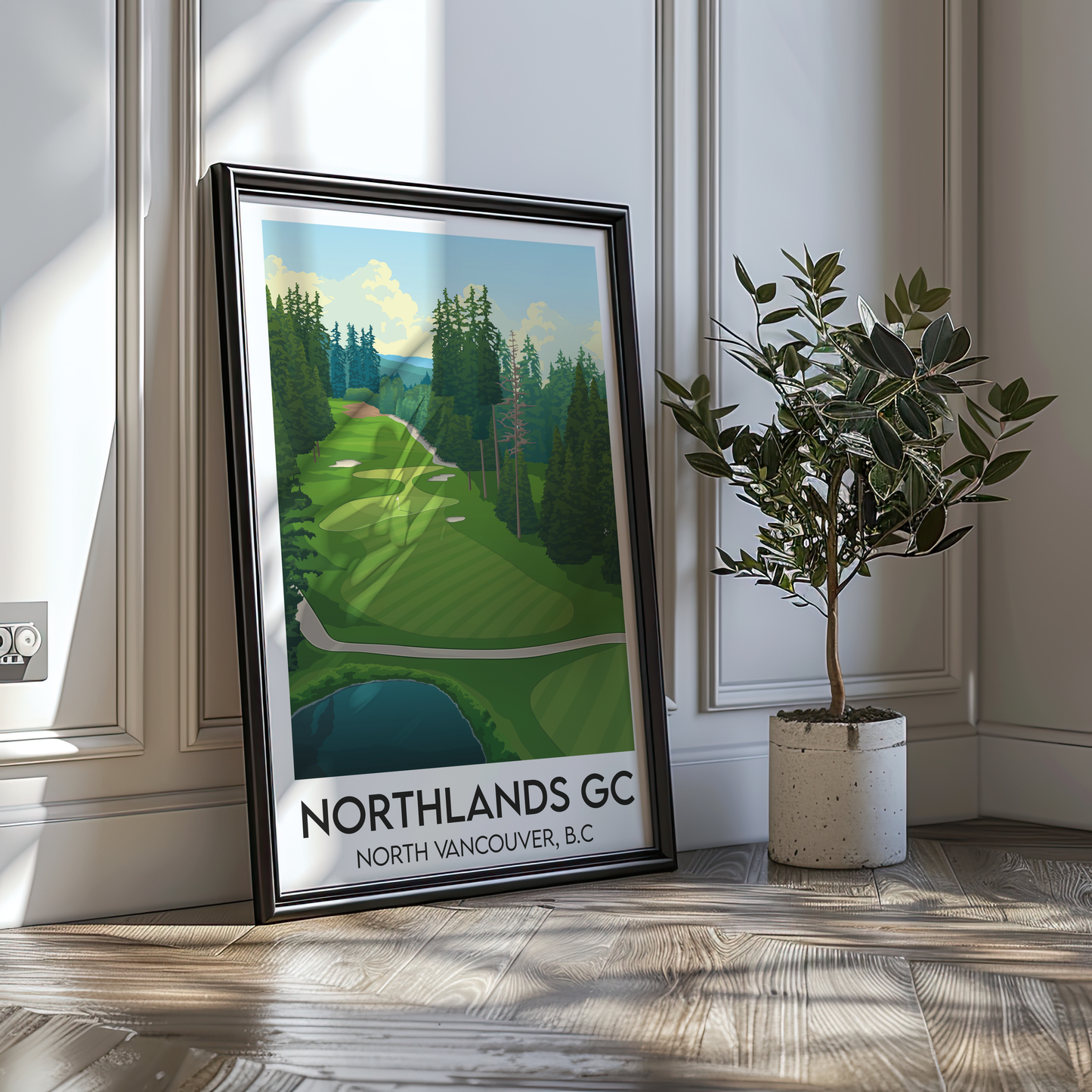 Northlands Golf Course, Hole 1 - Poster Print