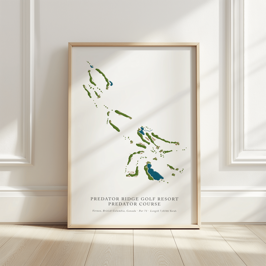 Predator Ridge Golf Course Map – Par 3 Prints