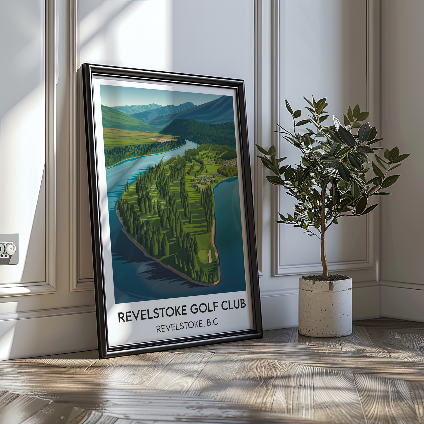 Revelstoke Golf Club, Aerial View - Poster Print