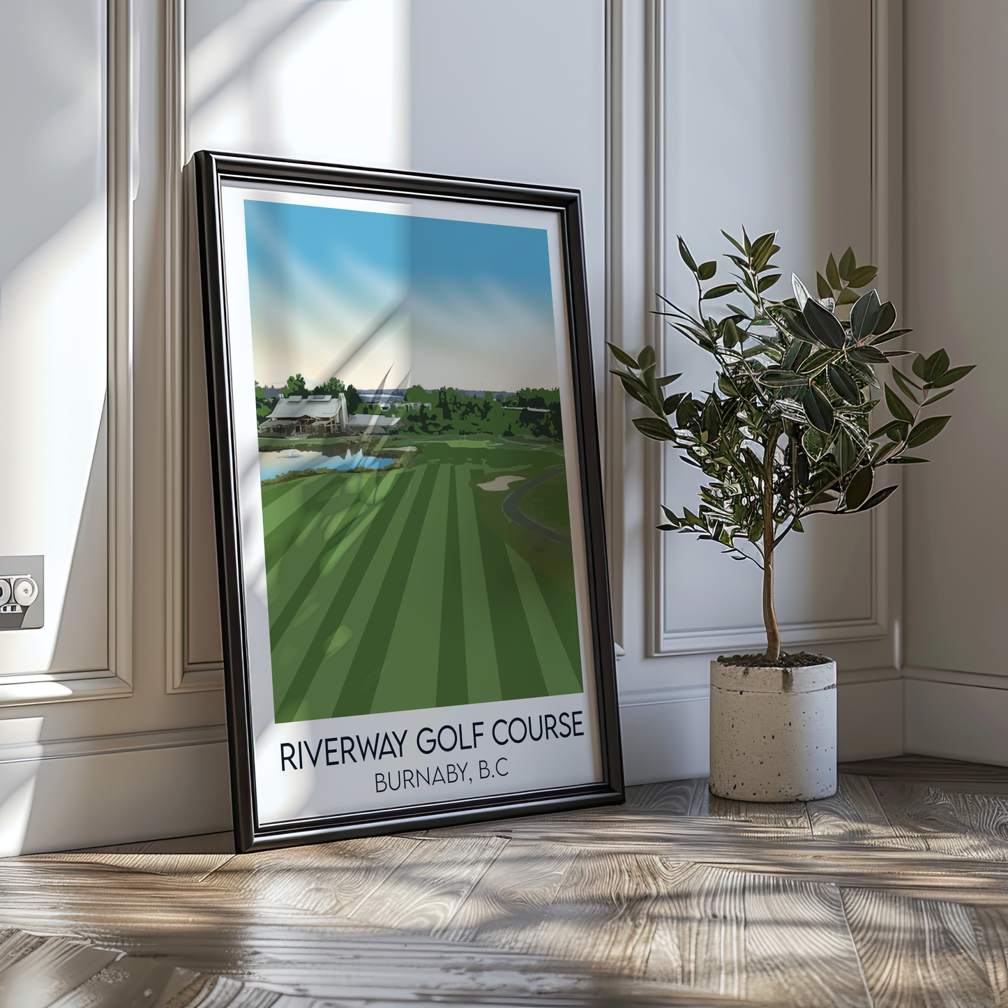 Riverway Golf Course, Hole 18 - Poster Print