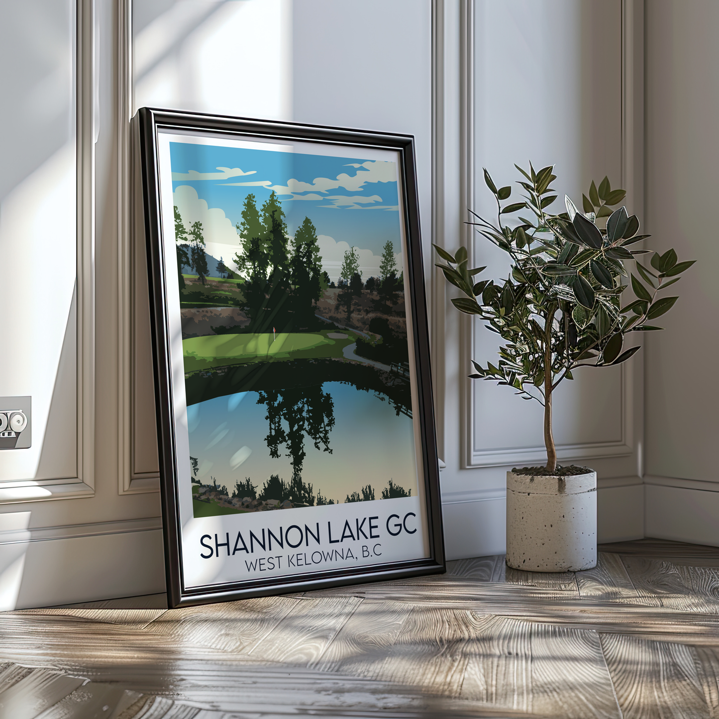 Shannon Lake Golf Course, Hole 8 - Poster Print