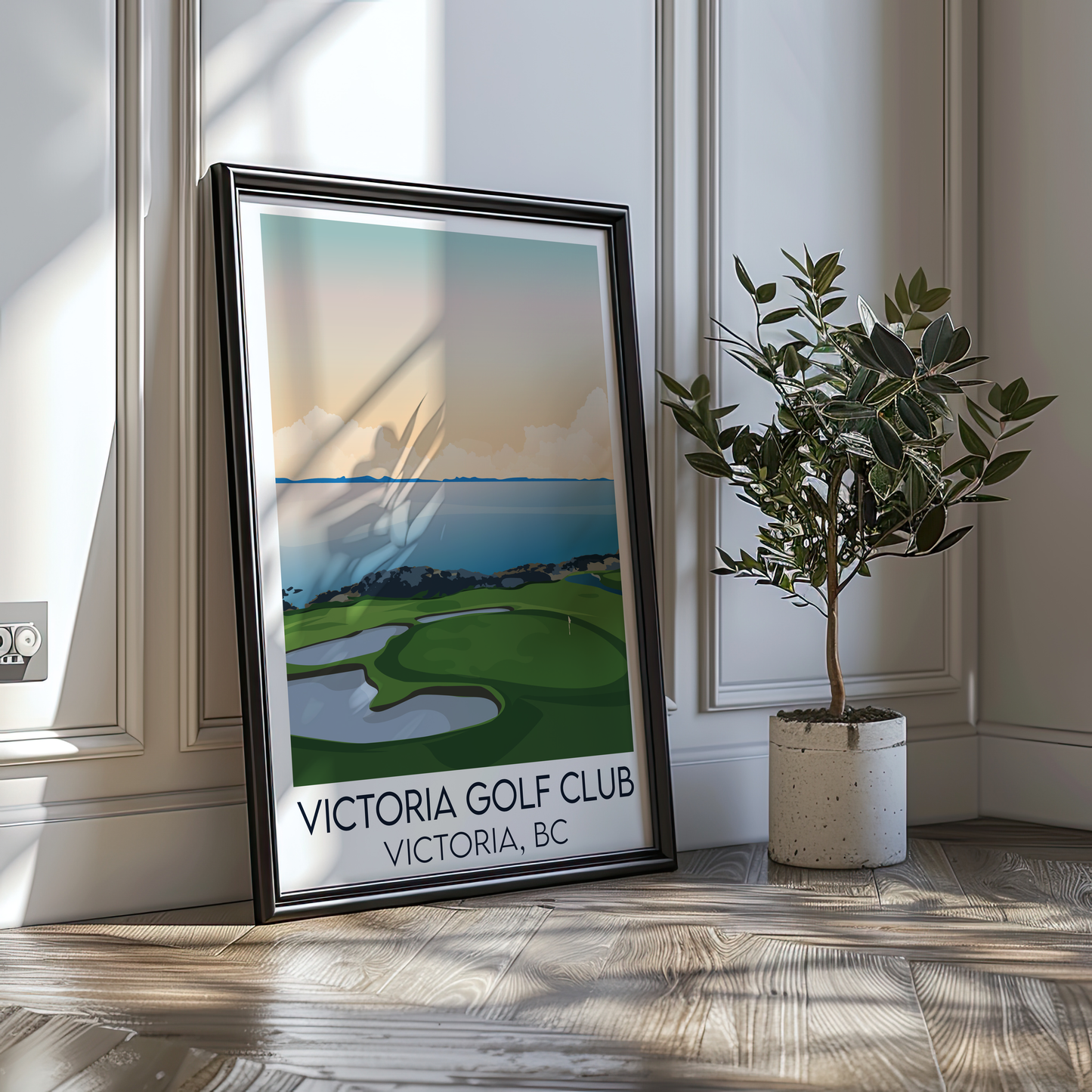 Victoria Golf Club, Hole 8 - Poster Print